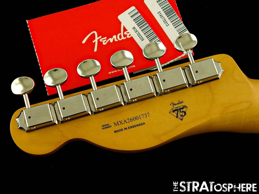 Fender 75th Anniversary Player II Tele Telecaster NECK + TUNERS ''C'' Rosewood