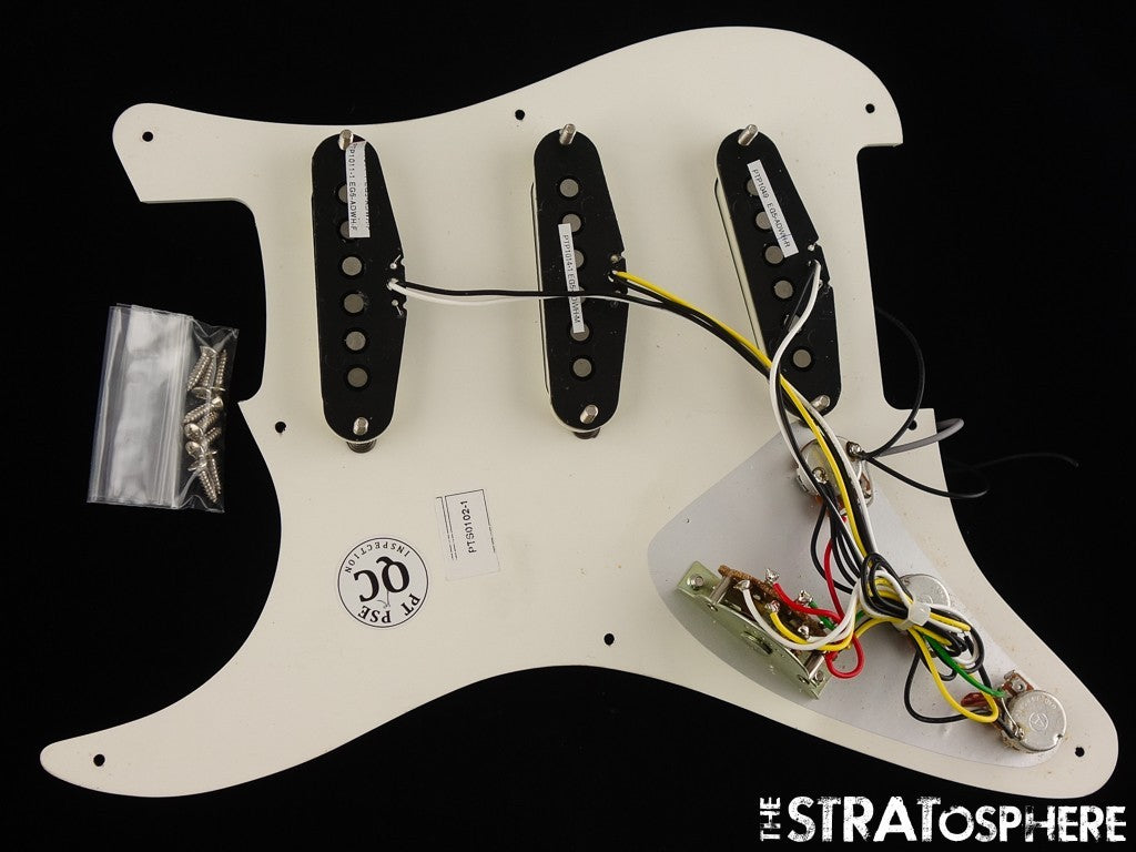Fender Squier 50s Strat HT Hardtail LOADED PICKGUARD, Prewired, Parchment!