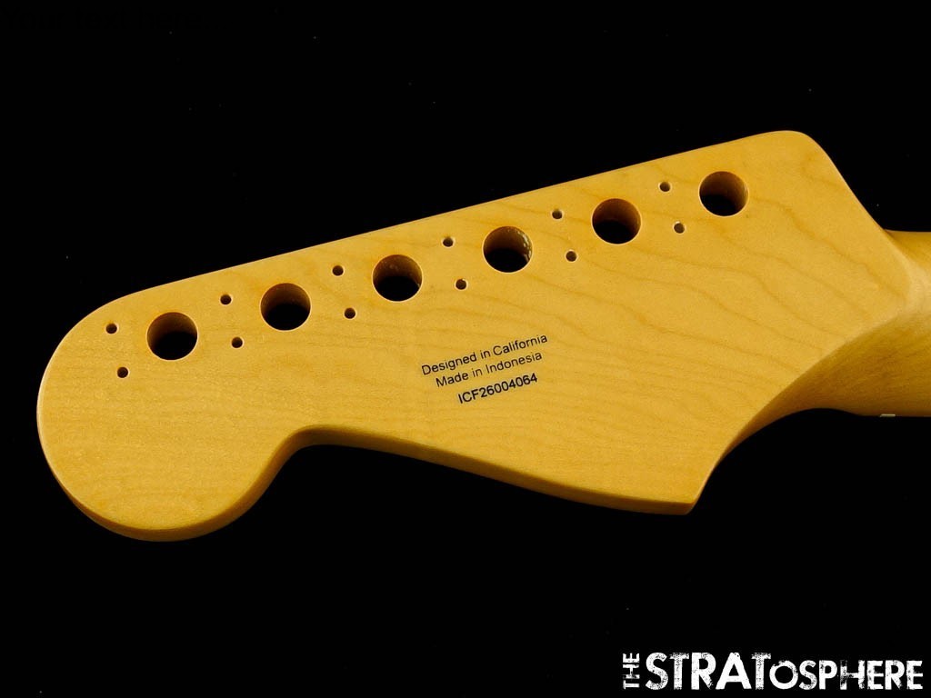 Fender Standard Stratocaster Strat NECK, Modern C Guitar Part, Maple