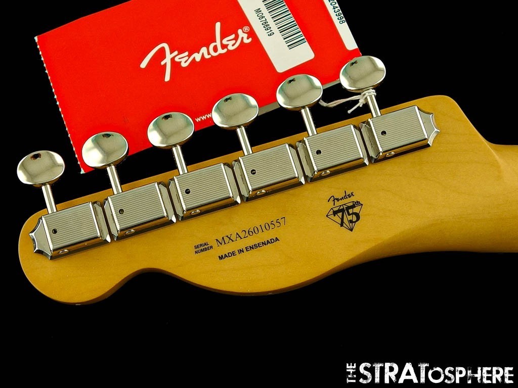 Fender Player II Tele Series NECK & TUNERS, Rolled Edge, ''C'' Shape Rosewood