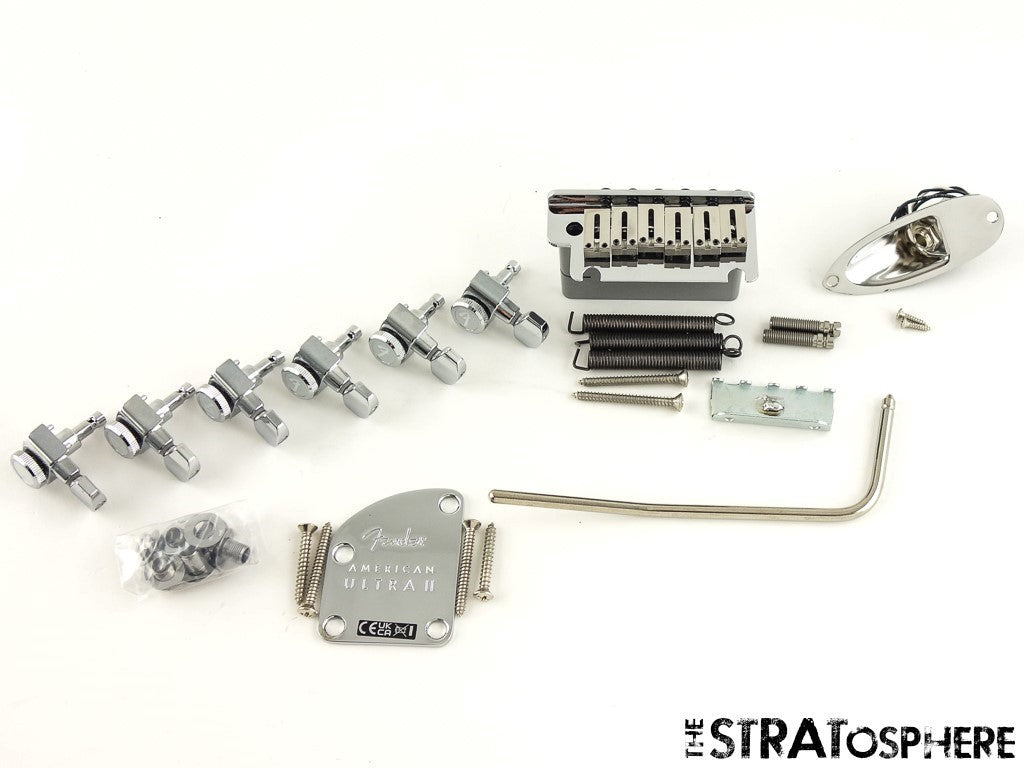 Fender American Ultra II Stratocaster Strat HARDWARE SET USA, Tremolo Tuners