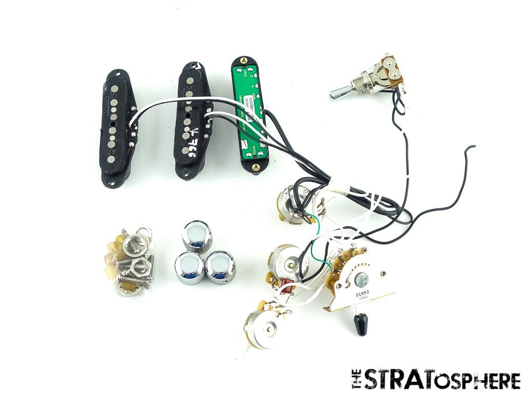 Fender Tom Morello Strat PICKUPS POTS KNOBS & SWITCH Noiseless Stratocaster