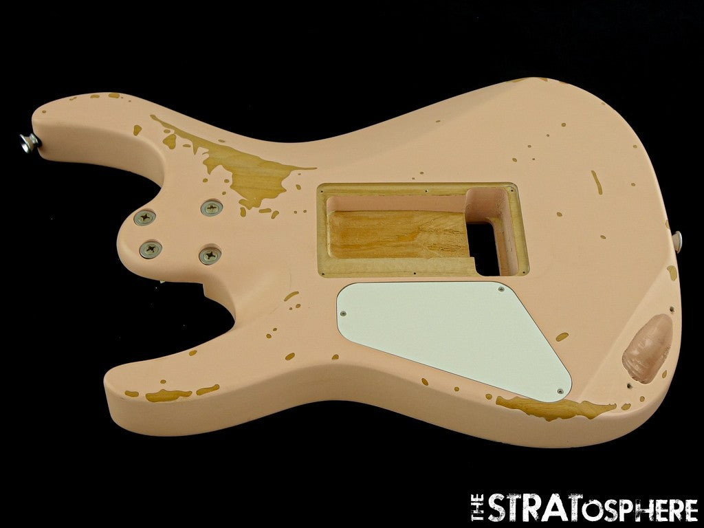 Charvel Rick Graham Pro Mod DK24 HSS Dinky BODY Nitro Alder Worn Shell Pink