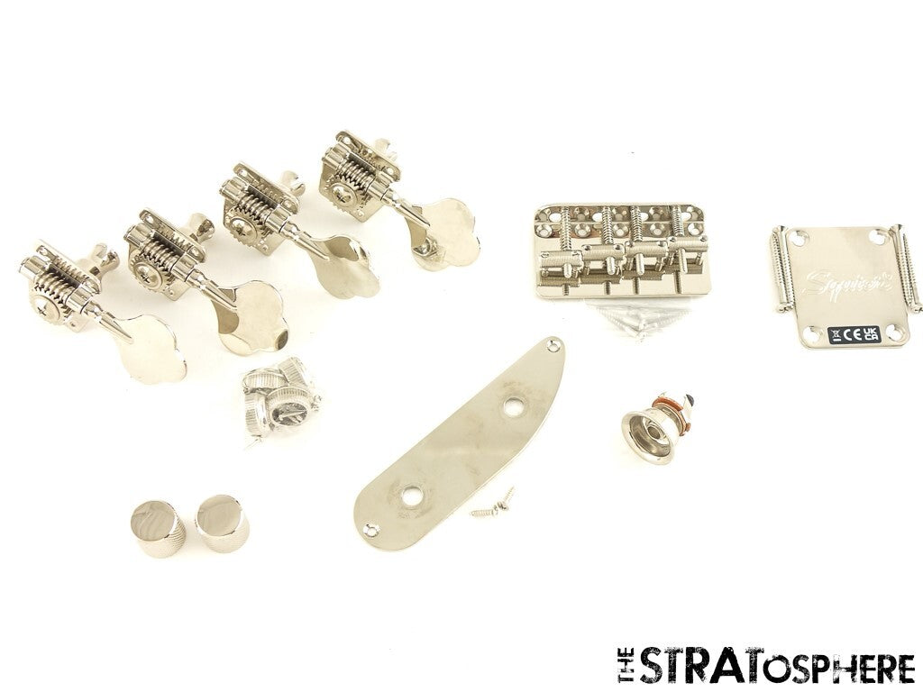 Fender Squier 50s Precision P Bass HARDWARE SET Bridge Tuners Plates Guitar