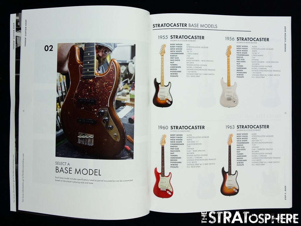 Fender 2022 Custom Shop Guitar Design Guide CATALOG Strat Tele Bass