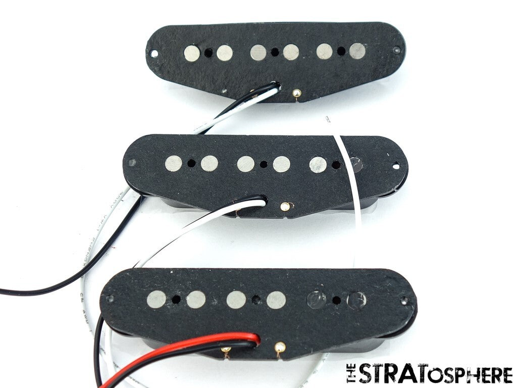*NEW Wilkinson WOHAS Alnico 5 for Fender Stratocaster PICKUP SET Strat Black