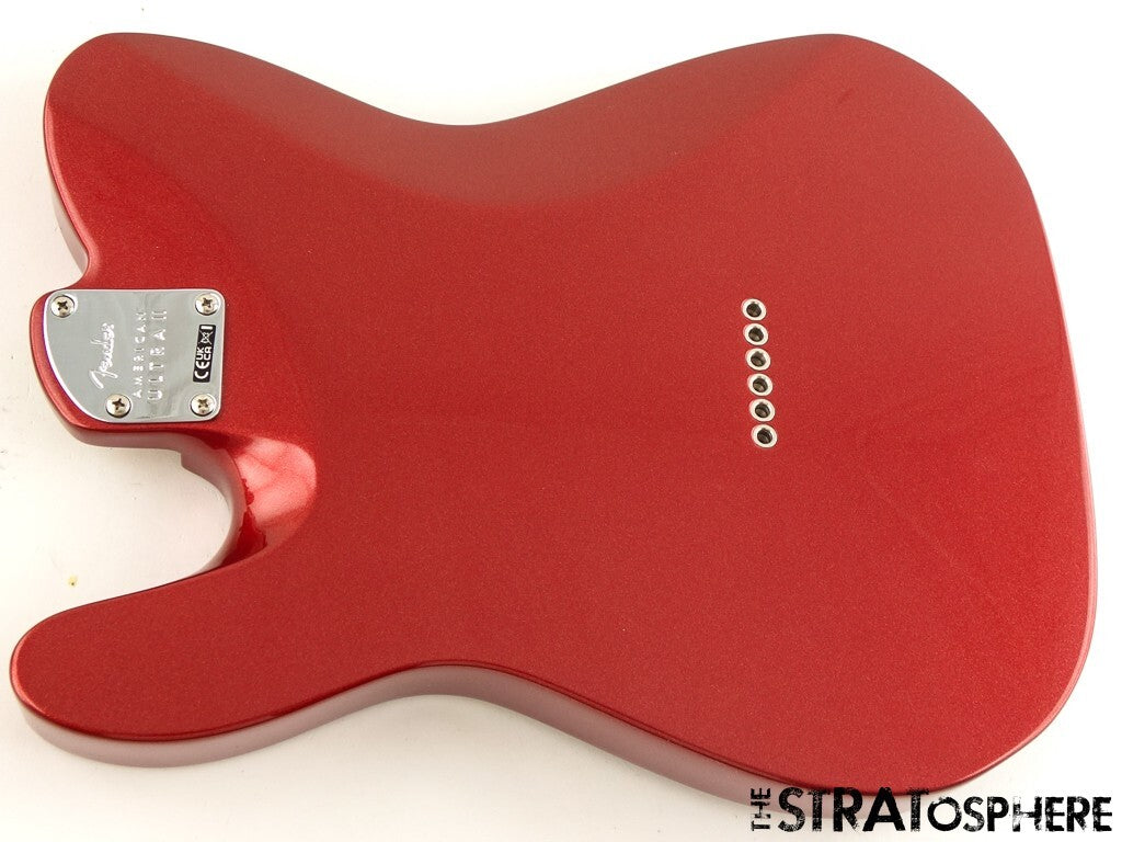 Fender American Ultra II Tele BODY + HARDWARE USA Telecaster Sinister Red.