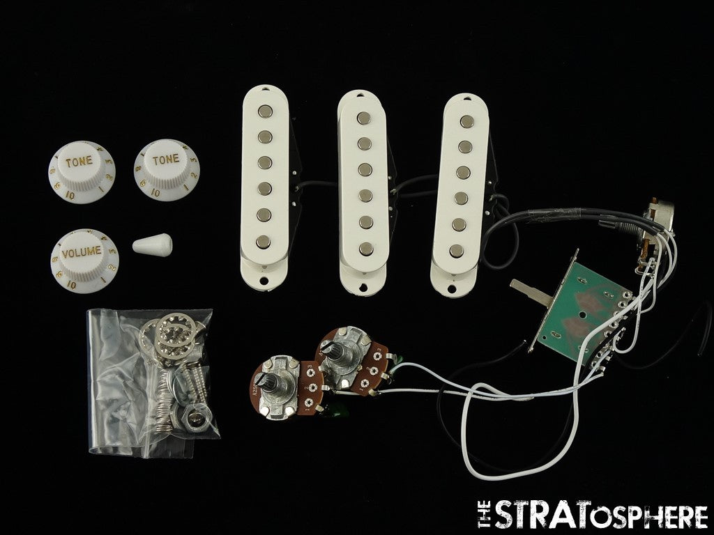 Fender Squier Affinity Series Strat PICKUPS POTS + KNOBS, Stratocaster!