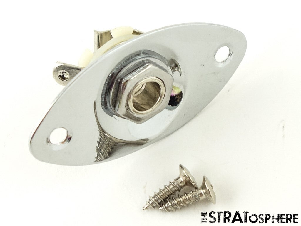 Ibanez PS60 Paul Stanley Signature OUTPUT JACK Guitar Parts Chrome.