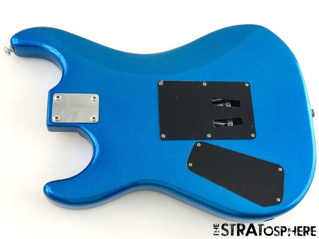 Kramer Baretta Custom Graphics BODY & HARDWARE White Lotus Candy Blue $10 OFF