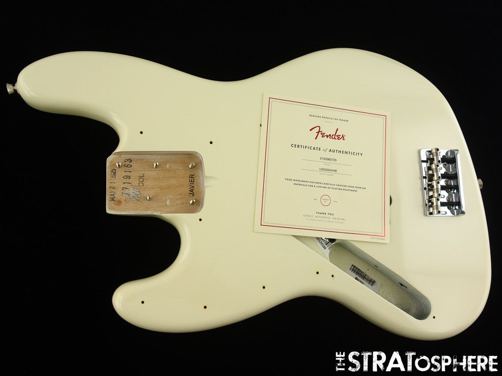 LEFTY Fender American Professional II Jazz Bass, BODY w/ HARDWARE Olympic White
