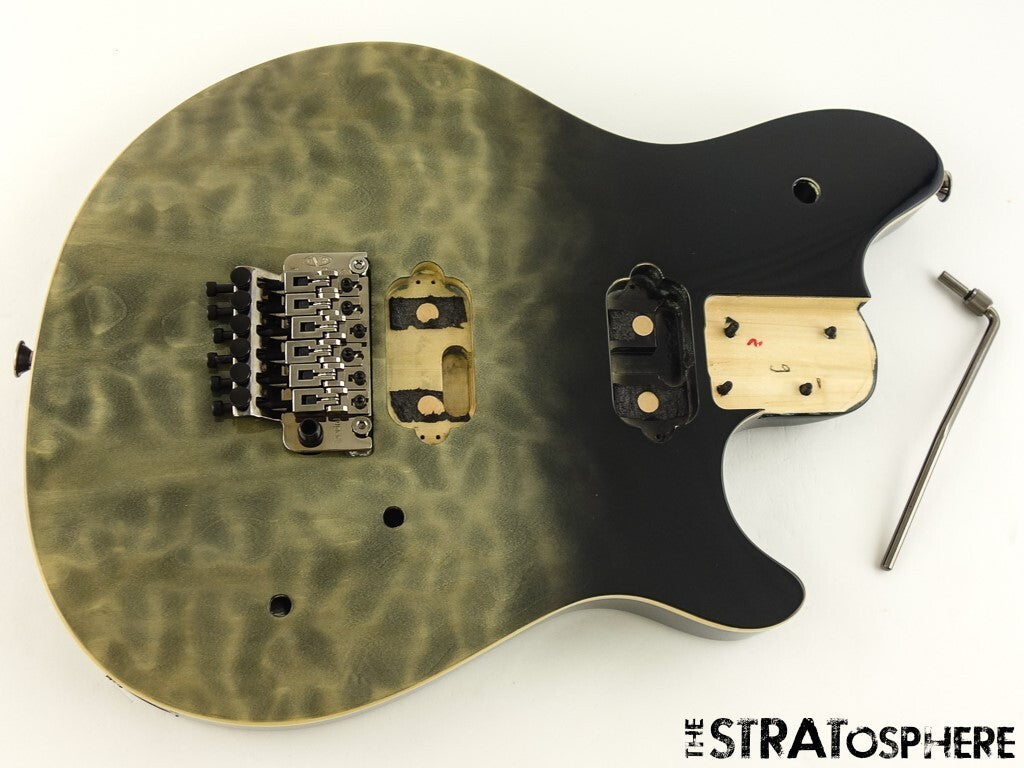 EVH Eddie Van Halen Wolfgang Standard BODY & HARDWARE Floyd Quilt Black Fade
