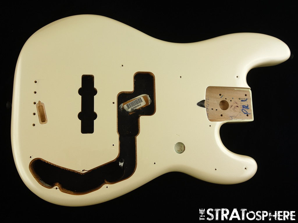 Fender Duff McKagan Deluxe Precision BASS BODY, P Bass Guitar Part White Pearl