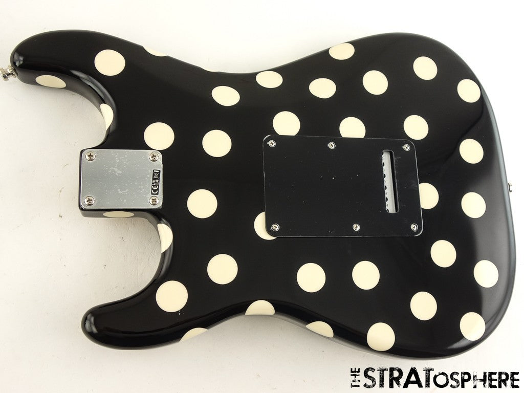 Fender BUDDY GUY Stratocaster Strat, LOADED BODY Black Polka Dot!