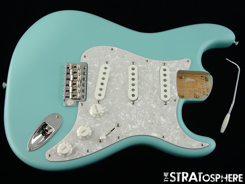 USA Fender Cory Wong Strat LOADED BODY LTD Lacquer Satin Daphne Blue