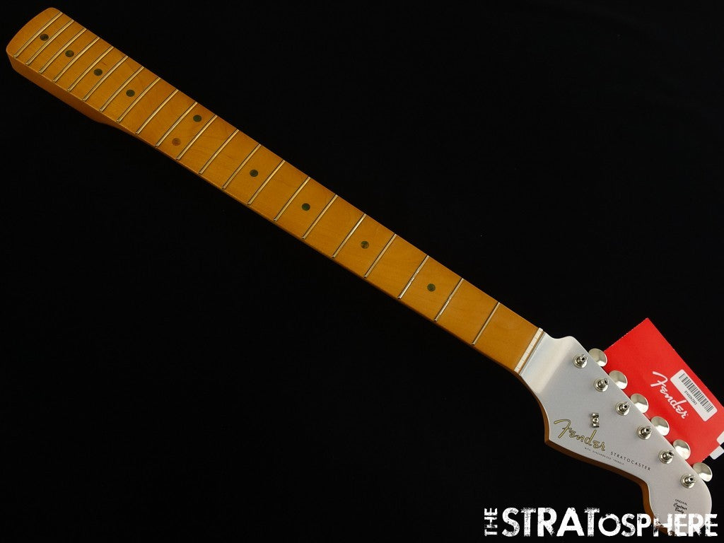 Fender H.E.R. Stratocaster Strat NECK & TUNERS, Painted Headstock ''C'' Maple
