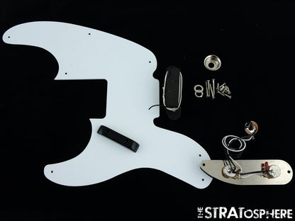 Fender Squier 50s Classic Vibe P Bass LOADED PICKGUARD + Screws Precision White!