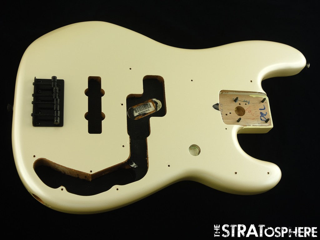 Fender Duff McKagan Deluxe Precision P BASS BODY + HARDWARE, White Pearl