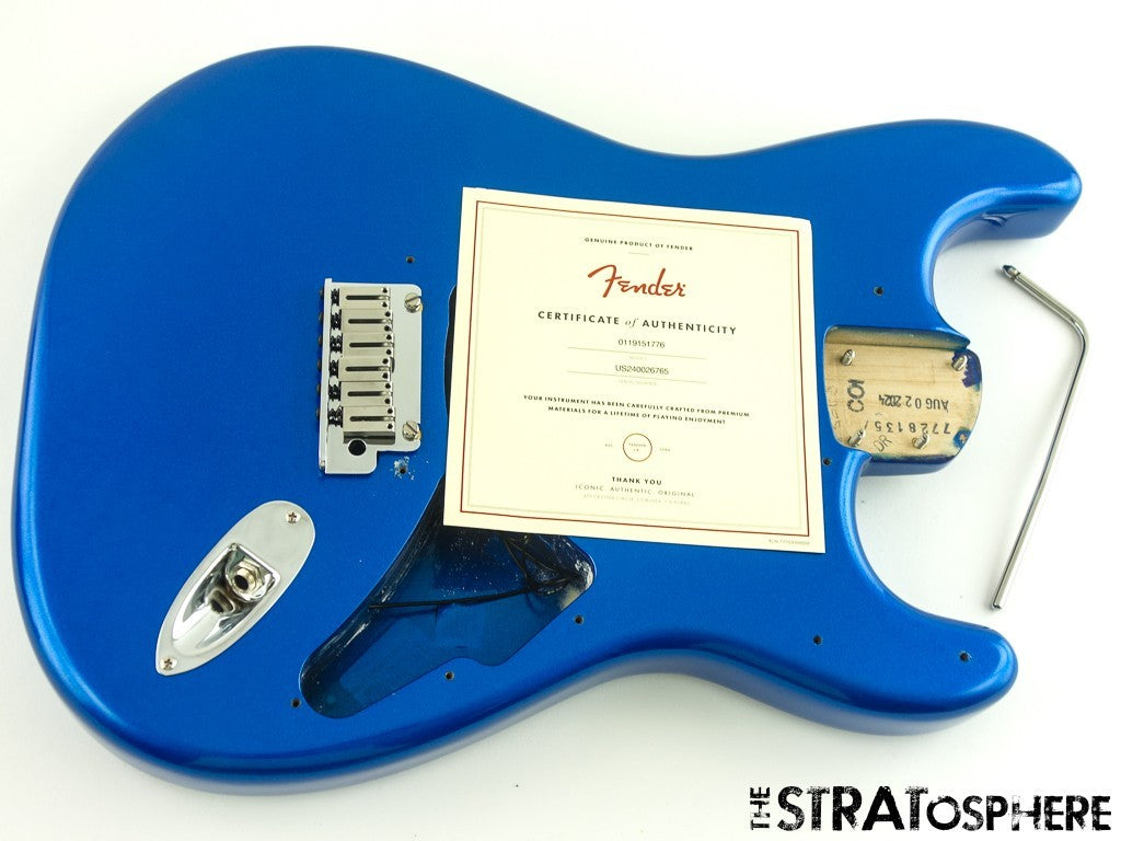 Fender American Ultra II Stratocaster Strat BODY + HARDWARE USA, Noble Blue
