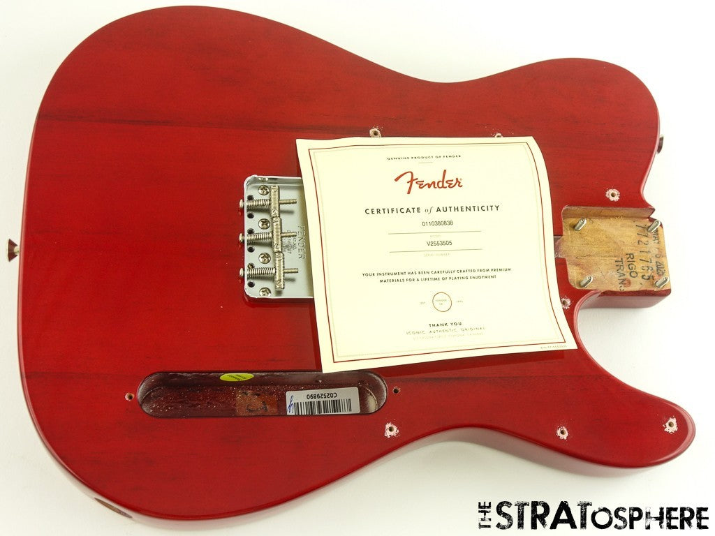 Fender AV II American Vintage 1963 Tele BODY HARDWARE 63 Crimson Red Transparent