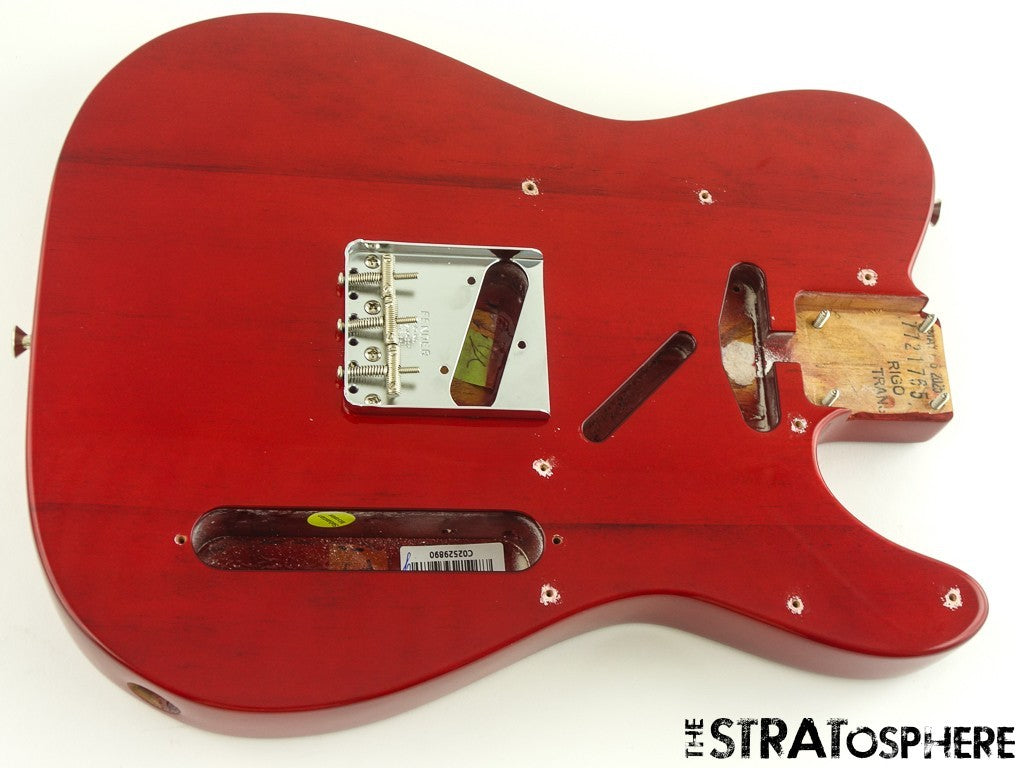Fender AV II American Vintage 1963 Tele BODY HARDWARE 63 Crimson Red Transparent