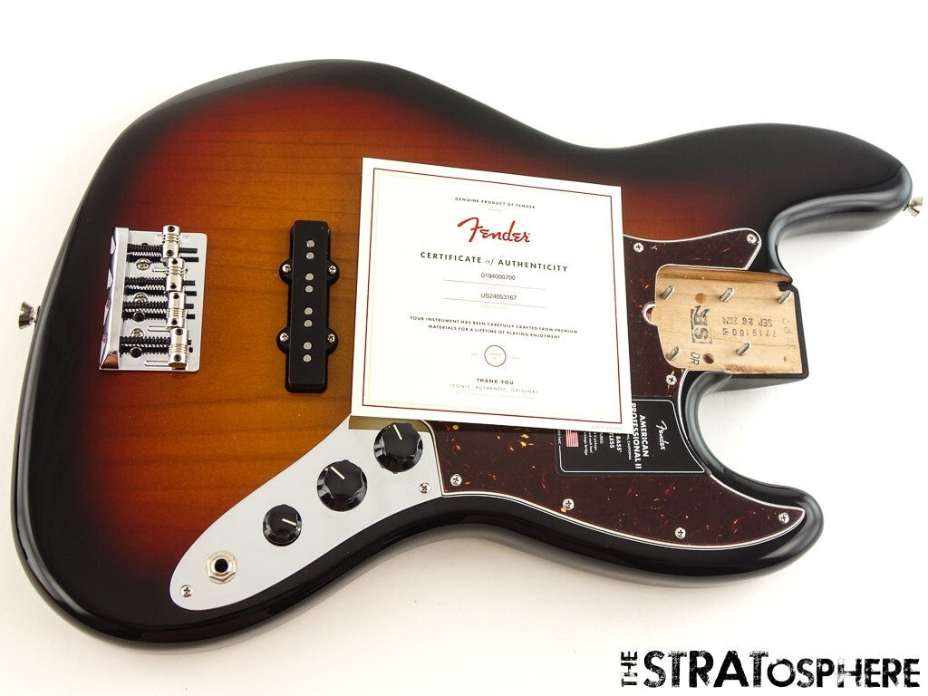 Fender American Professional II Jazz J Bass, LOADED BODY V-Mod II 3TS