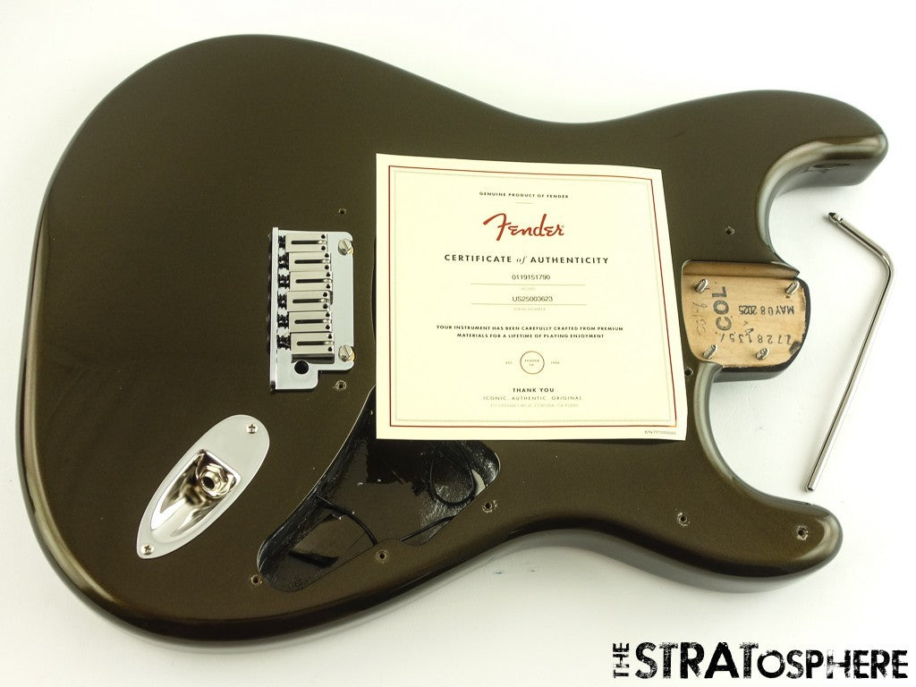 Fender American Ultra II Stratocaster Strat BODY w/ HARDWARE USA Texas Tea