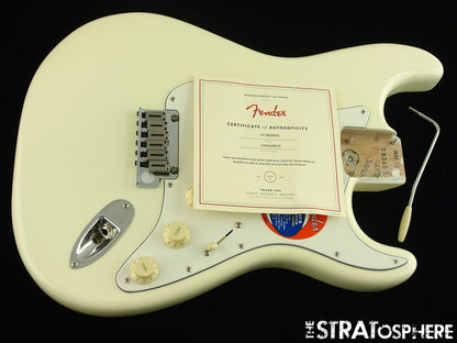 American Fender JEFF BECK Strat LOADED BODY Stratocaster Olympic White.