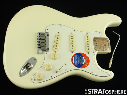American Fender JEFF BECK Strat LOADED BODY Stratocaster Olympic White.