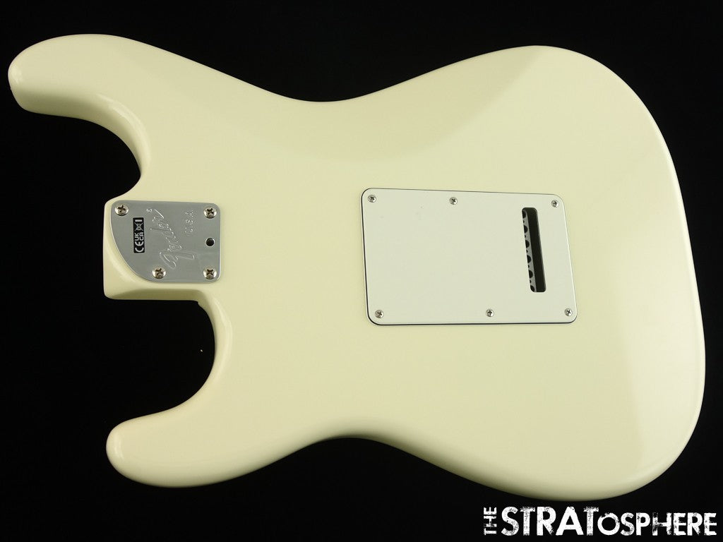 American Fender JEFF BECK Strat LOADED BODY Stratocaster Olympic White.