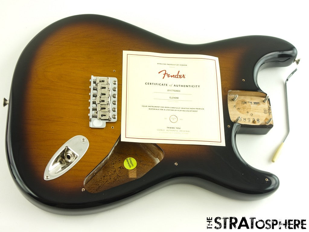 USA Fender ERIC JOHNSON Strat BODY & HARDWARE American Nitro, 2TS Sunburst
