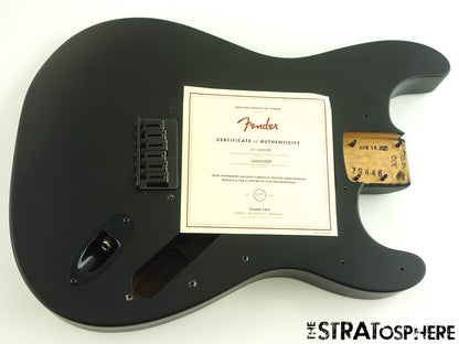 USA Fender JIM ROOT Stratocaster Mahogany HH Strat BODY + HARDWARE, Flat Black