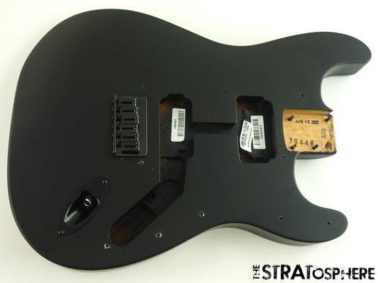 USA Fender JIM ROOT Stratocaster Mahogany HH Strat BODY + HARDWARE, Flat Black