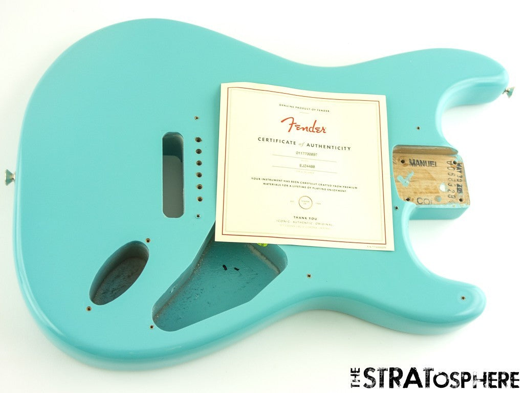 Fender Stratocaster ERIC JOHNSON Strat BODY, American Nitro Tropical Turquoise