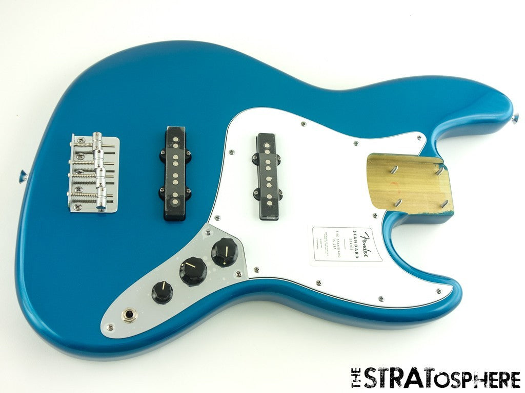 Fender Standard Jazz J Bass LOADED BODY Bass Guitar Aqua Marine Metallic.