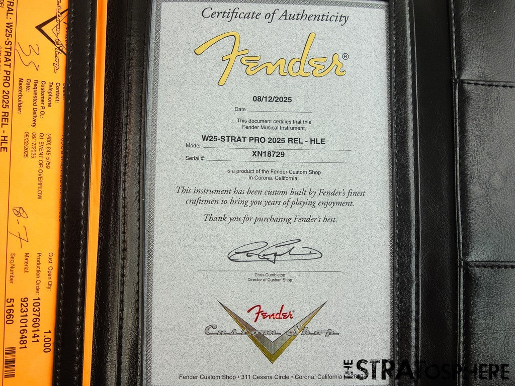 Fender USA Custom Shop Custom Strat Pro 2025 Relic Body HLE Gold