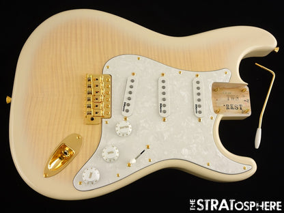 Fender Richie Kotzen Strat LOADED BODY Ash Flame Maple Top White Burst