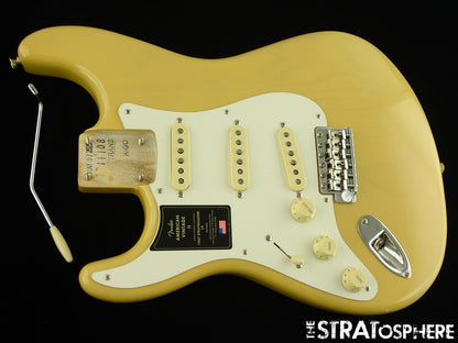 LEFTY Fender AV II American Vintage 1957 Stratocast LOADED BODY Strat Ash Blonde