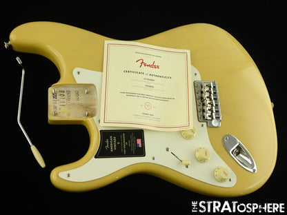 LEFTY Fender AV II American Vintage 1957 Stratocast LOADED BODY Strat Ash Blonde