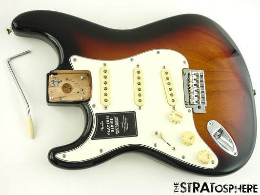 LEFTY Fender Player II Stratocaster Strat LOADED BODY, Alder Strat 3TS
