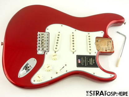 Fender AV II American Vintage 1965 Stratocast LOADED BODY Strat Candy Apple Red