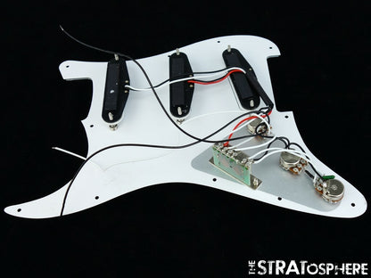 *NEW Wilkinson WOVS LOADED PICKGUARD for Fender Strat White 3 Ply 11 Hole