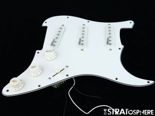 *NEW Wilkinson WOVS LOADED PICKGUARD for Fender Strat White 3 Ply 11 Hole