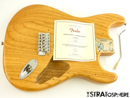 Fender AV II American Vintage 1973 Strat BODY + HARDWARE 73 Ash Natural