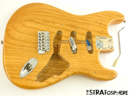 Fender AV II American Vintage 1973 Strat BODY + HARDWARE 73 Ash Natural
