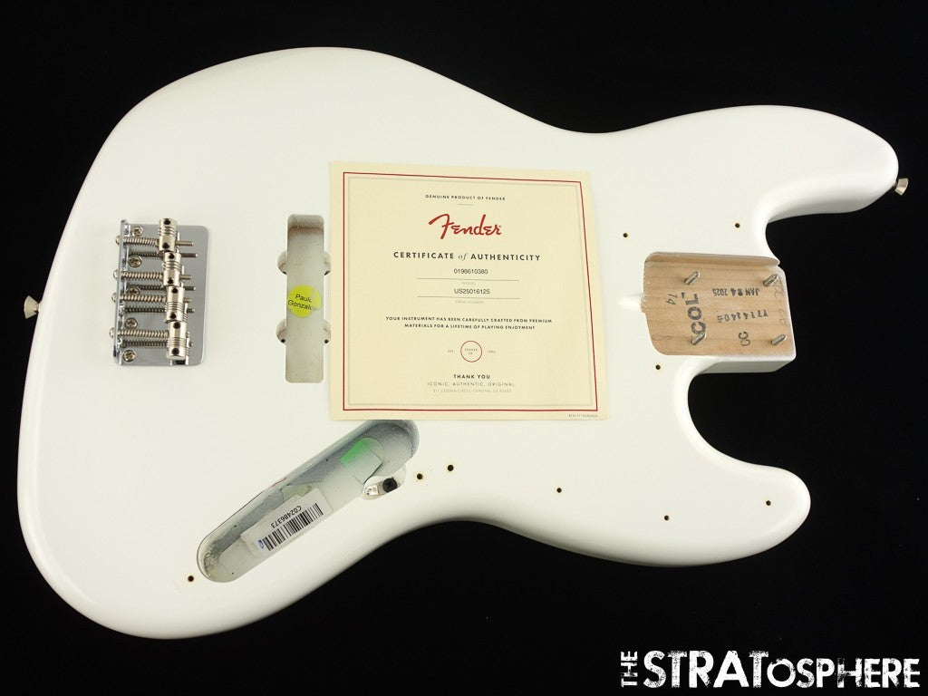 Fender American Performer Jazz J Bass BODY + HARDWARE USA Arctic White