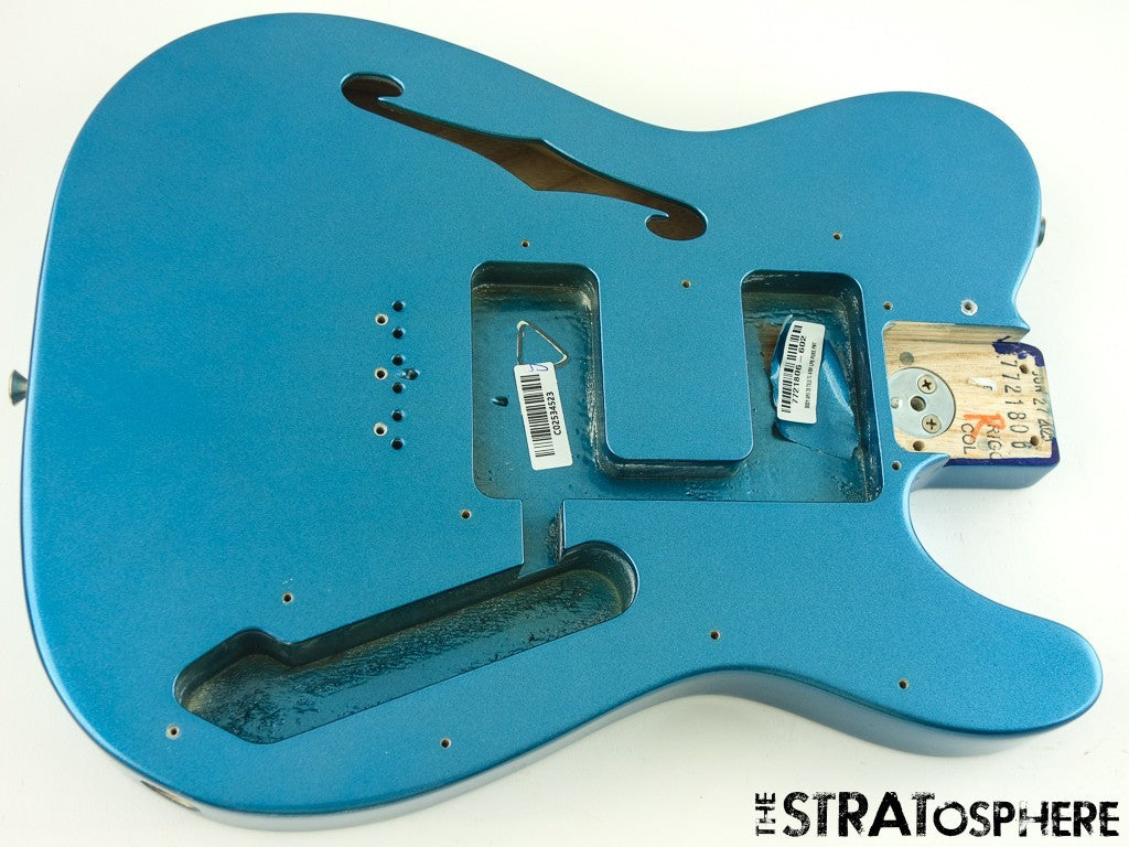 Fender AV II American Vintage 1972 Tele Thinline, Semi-Hollow Ash BODY, LPB Blue