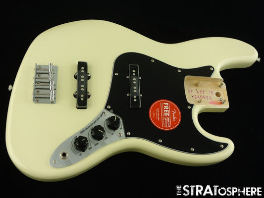 Fender Squier Affinity Active Jazz BASS, LOADED BODY, Preamp Olympic White