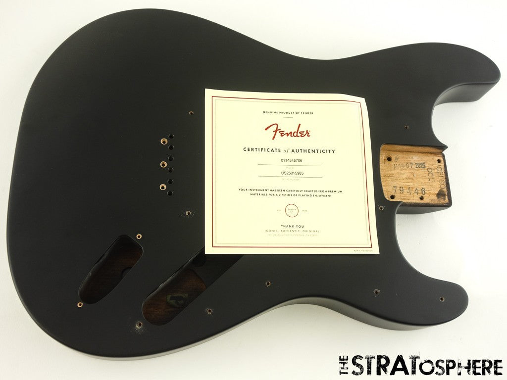 USA Fender JIM ROOT Stratocaster Mahogany HH Strat BODY Flat Black