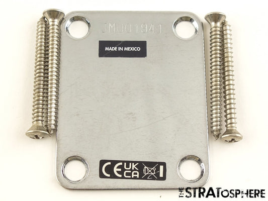 Fender J Mascis Model Road Worn Tele NECK PLATE, Serial # Parts Telecaster Relic